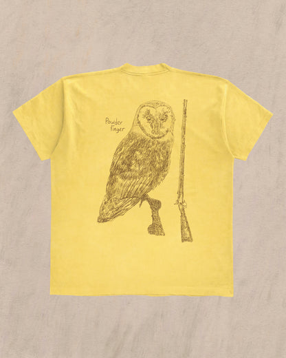 POWDERFINGER (Mustard with Brown Ink) - T-Shirts