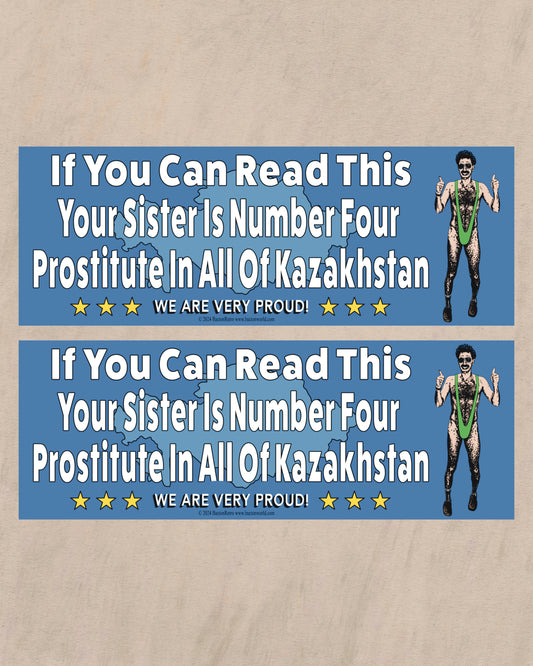 #4 In Kazakhstan - Bumper Sticker (1)