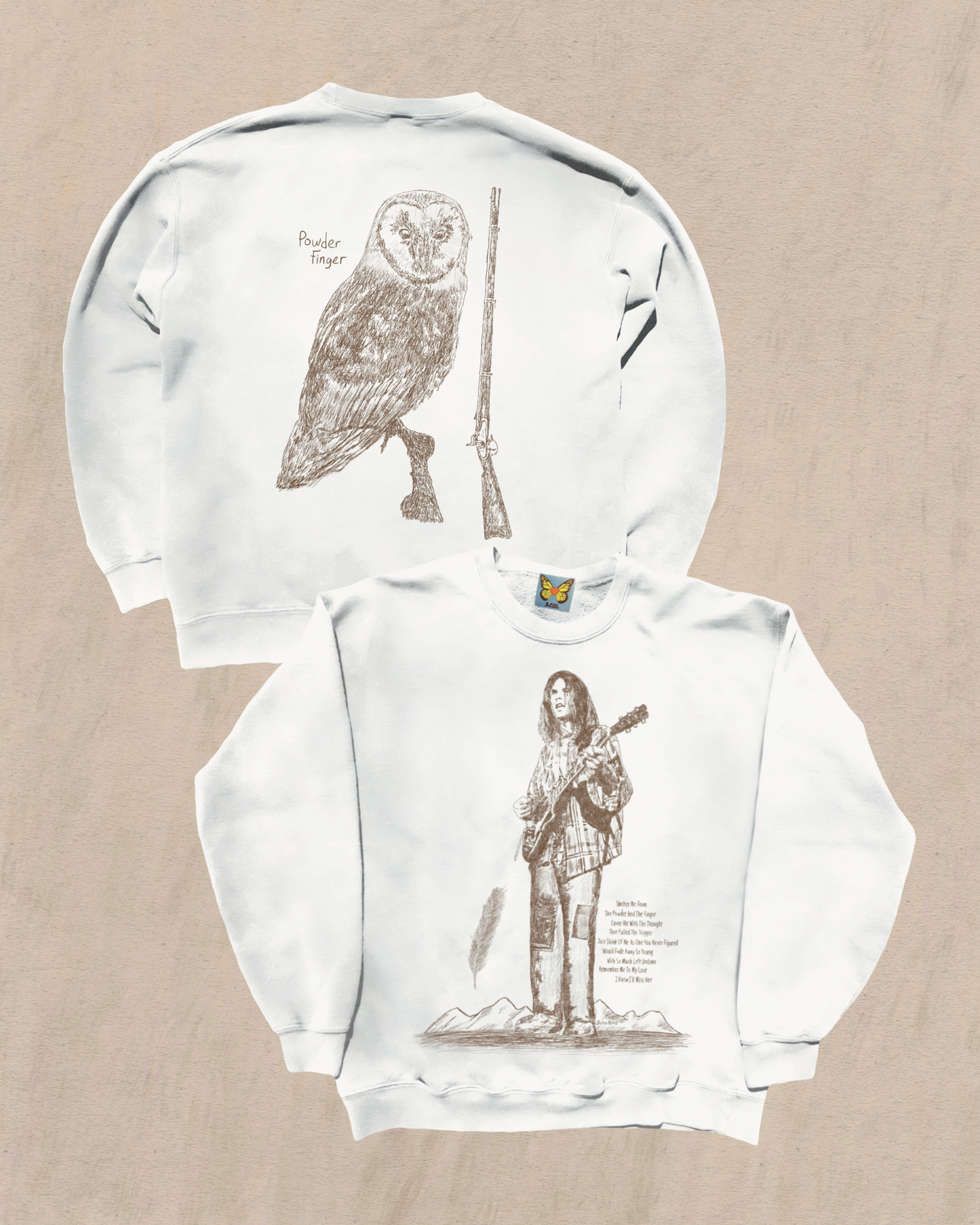 POWDERFINGER  - Crewnecks