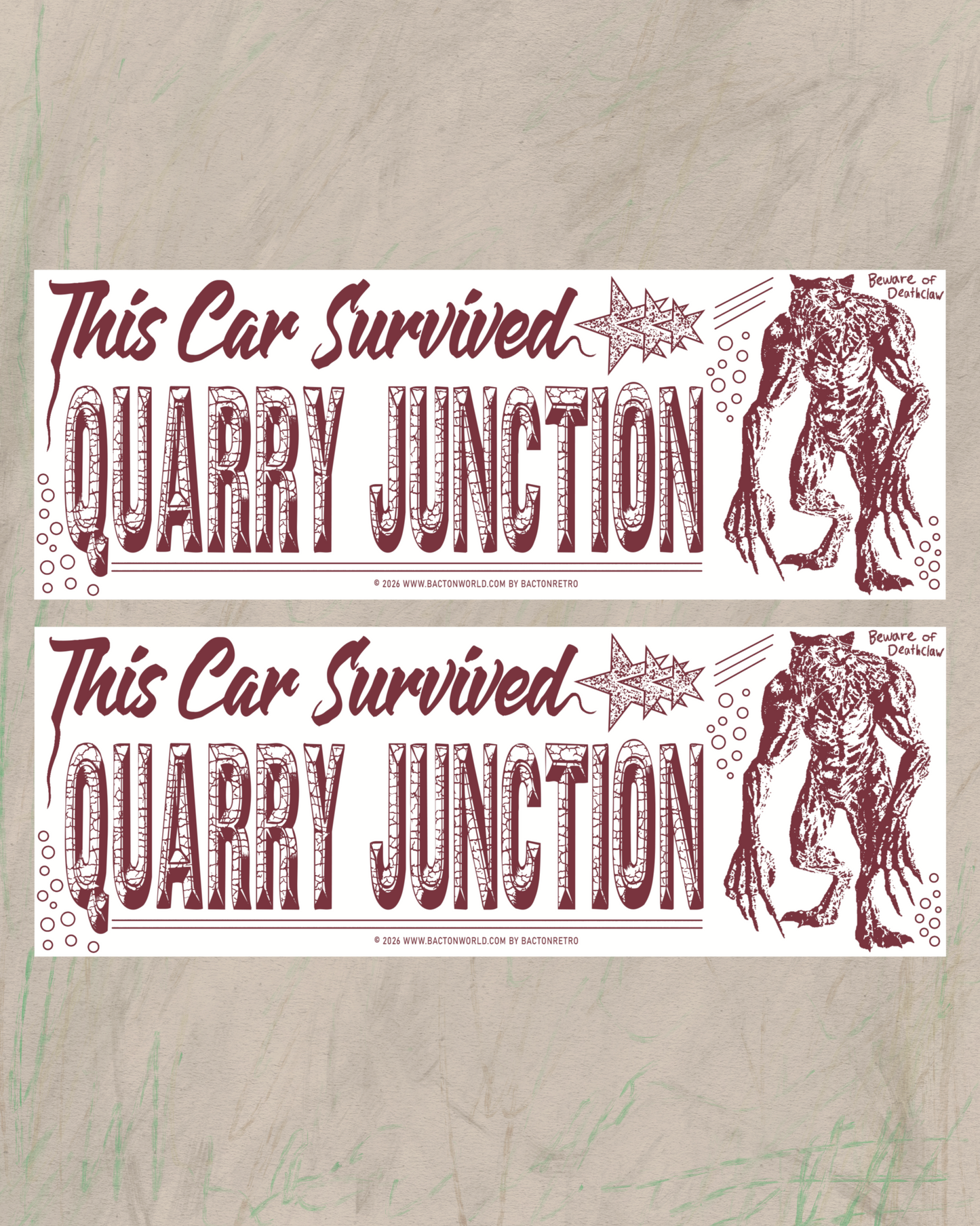 QUARRY JUNCTION - Bumper Sticker (1)