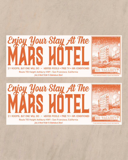 Mars Hotel - Bumper Sticker (1)